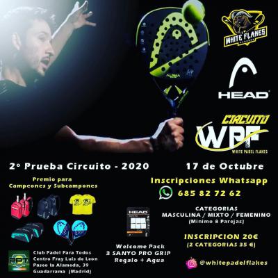 poster del torneo 2° PRUEBA DEL CIRCUITO WPF