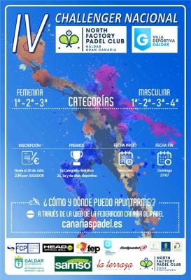 poster del torneo CHALLENGER NORTH PADEL COURT