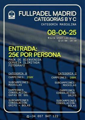 poster del torneo TORNEO FULLPADEL MADRID