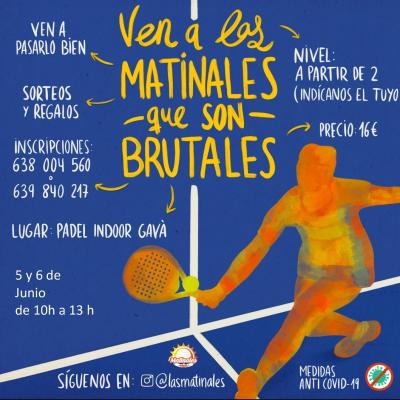 poster del torneo LAS MATINALES DE PÁDEL
