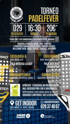 poster del torneo TORNEO PADEL FEVER - COLABORACIÓN BALL RESCUER