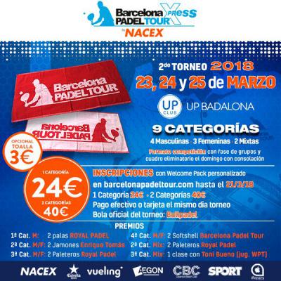 poster del torneo 2º TORNEO BARCELONA PADEL TOUR XPRESS by NACEX