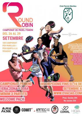 poster del torneo CAMPIONAT DE PÀDEL FEMENÍ ROUND ROBIN