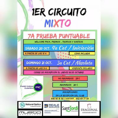 poster del torneo 7ª PRUEBA DEL CIRCUITO MIXTO PIC