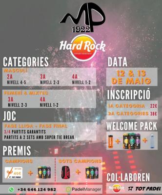 poster del torneo TORNEIG HARD ROCK