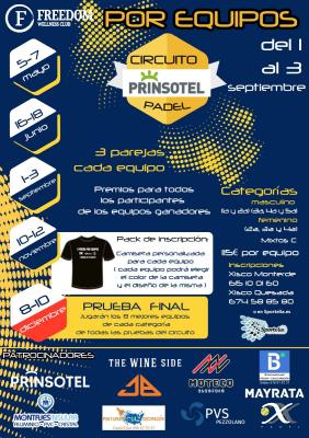 poster del torneo III PRUEBA POR EQUIPOS PRINSOTEL
