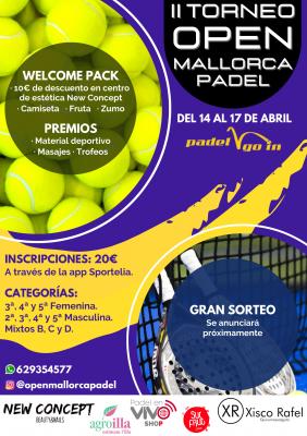 poster del torneo II TORNEO OPEN MALLORCA PADEL