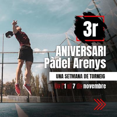 poster del torneo 3ER ANIVERSARI