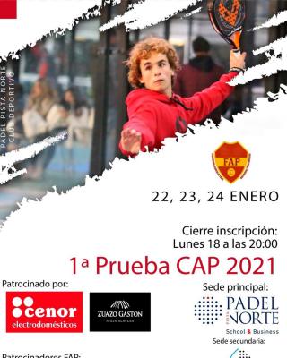 poster del torneo 1ª PRUEBA CAP 2021