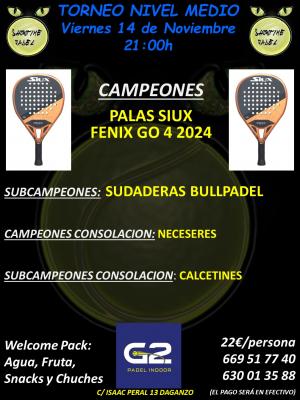 poster del torneo SHOWTIMEPADEL