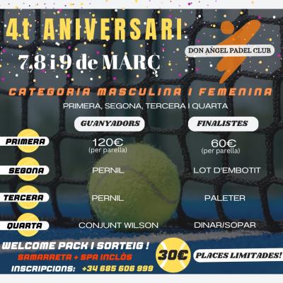 poster torneo 4T ANIVERSARI