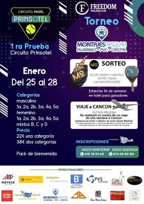 poster del torneo 1A PRUEBA CIRCUITO PRINSOTEL 2024