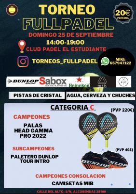 poster del torneo TORNEOS FULLPADEL