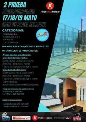 poster del torneo II PRUEBA PADEL TOUR BALEAR
