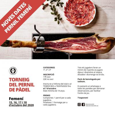 poster del torneo TORNEIG DEL PERNIL FEMENÍ