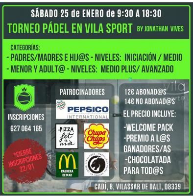 poster del torneo TORNEO DE PADEL