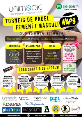 poster del torneo TORNEIG DE PADEL UNIMEDIC