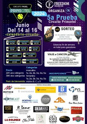 poster del torneo V PRUEBA CIRCUITO PRINSOTEL
