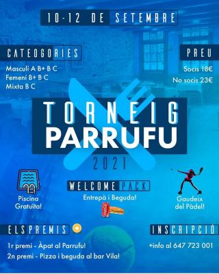 poster del torneo TORNEIG DE PÀDEL PARRUFU