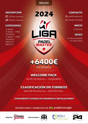 poster del torneo MÁLAGA LIGA PADEL MASTER
