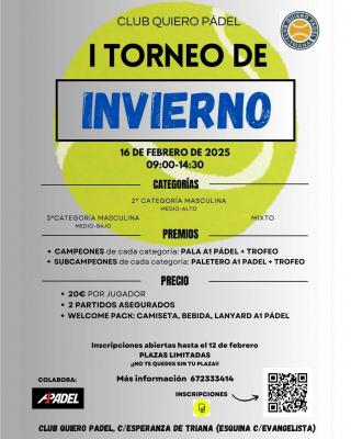 poster torneo I TORNEO DE INVIERNO
