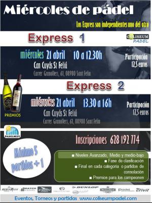 poster del torneo EXPRESS DE LOS MIERCOLES!