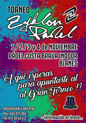 poster del torneo TORNEO ZYKLON PADEL