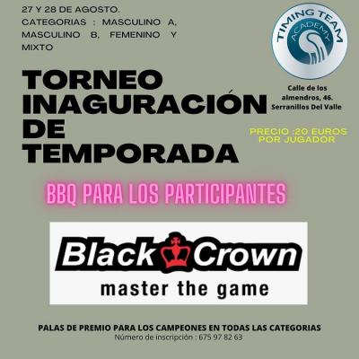 poster torneo TORNEO INAUGURACIÓN DE TEMPORADA
