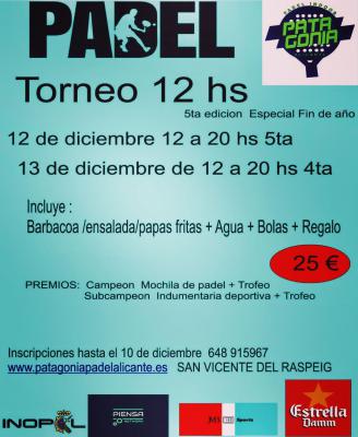 poster del torneo TORNEO 12 HS