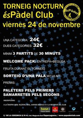 poster del torneo TORNEIG NOCTURN