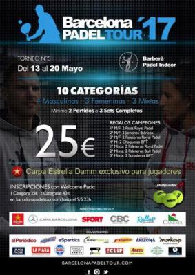 poster del torneo 5º TORNEO BARCELONA PADEL TOUR 2017