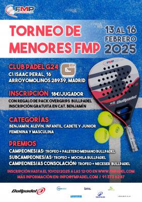 poster del torneo TORNEO DE MENORES FMP