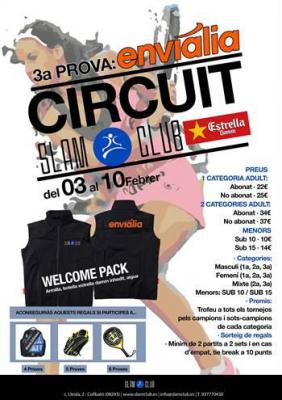 poster del torneo 3a PROVA CIRCUIT SLAM CLUB