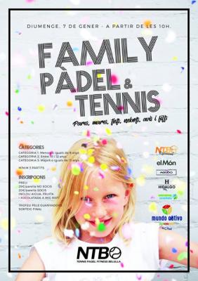 poster del torneo FAMILY PADEL & TENNIS