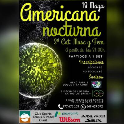 poster del torneo AMERICANA NOCTURNA