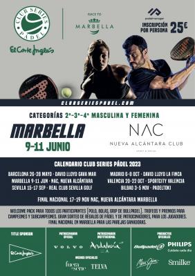 poster del torneo CLUB SERIES PADEL NAC