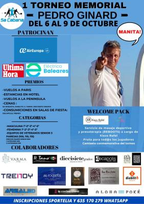 poster del torneo 1° TORNEO MEMORIAL PEDRO GINARD
