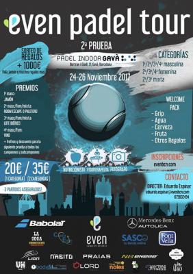 poster del torneo 2a PRUEBA EVEN PADEL TOUR