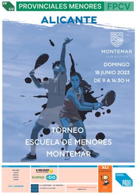 poster del torneo PROVINCIAL DE MENORES MONTEMAR
