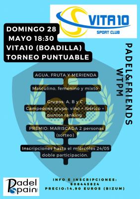 poster del torneo TORNEO PADEL&FRIENDS WTPM