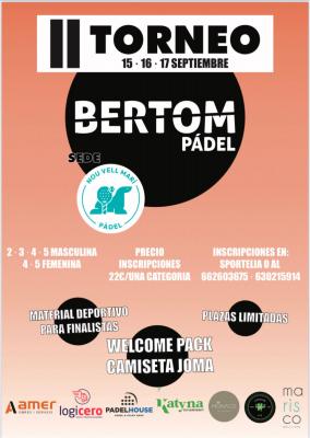 poster del torneo II TORNEO BERTOM