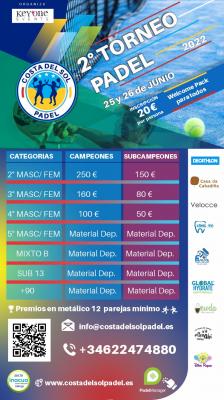 poster del torneo 2º TORNEO COSTA DEL SOL BY KEYONE SPORTS