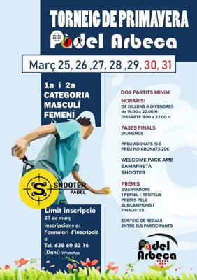poster torneo TORNEIG DE PRIMAVERA