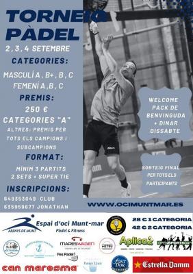 poster del torneo TORNEO DE PADEL
