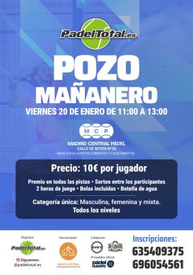 poster del torneo POZO MAÑANERO