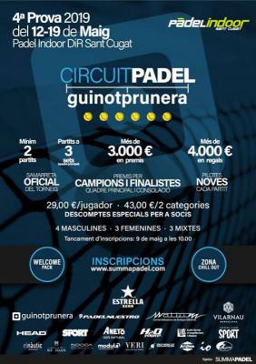 poster del torneo 4ª PROVA 2019 CIRCUIT GUINOTPRUNERA
