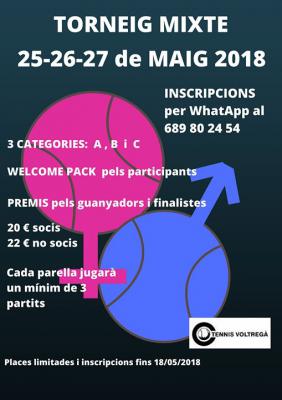 poster del torneo TORNEIG MIXTE