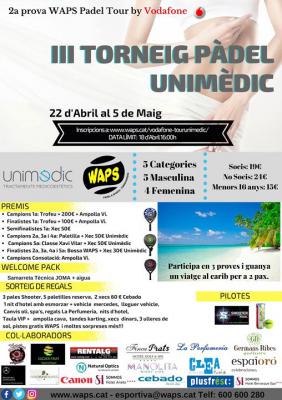 poster del torneo III TORNEIG UNIMÈDIC
