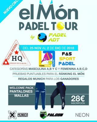 poster del torneo ELMÓN PADEL TOUR
