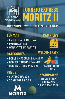 poster torneo TORNEIG EXPRESS MORTIZ